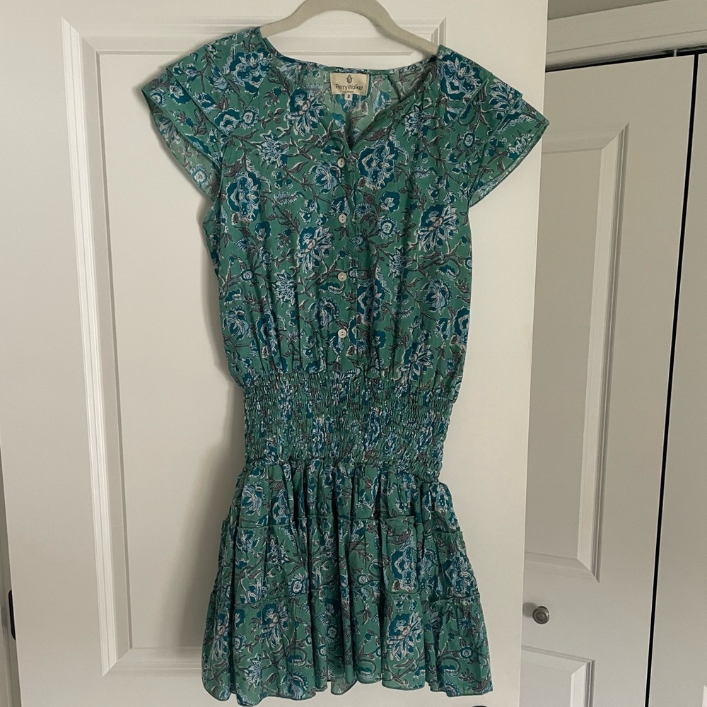 Perry Walker Smocked Waist Mini